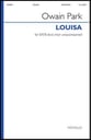 Louisa SATB choral sheet music cover